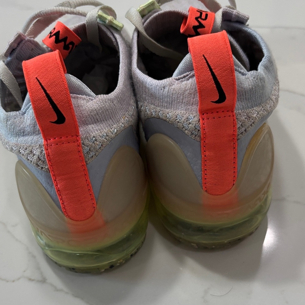 Nike Lavender and Lime Women's VaporMax Knit Sneakers - Picture 7 of 15